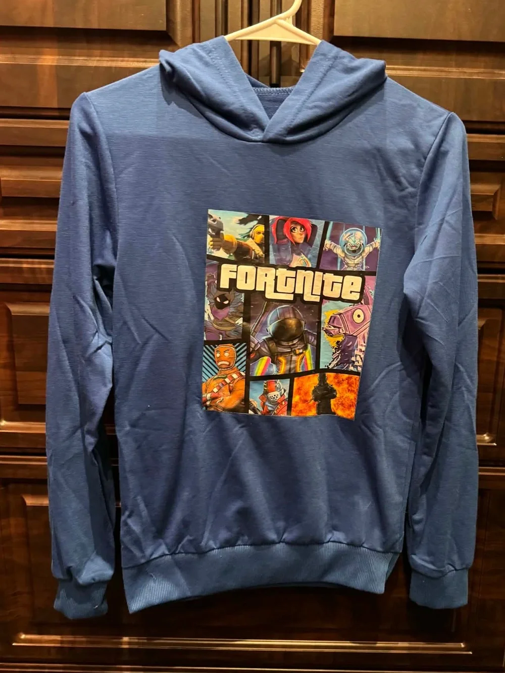 Fortnite SET Kids' Blue Graphic Hoodie & sweat pants BOYS SIZE 10